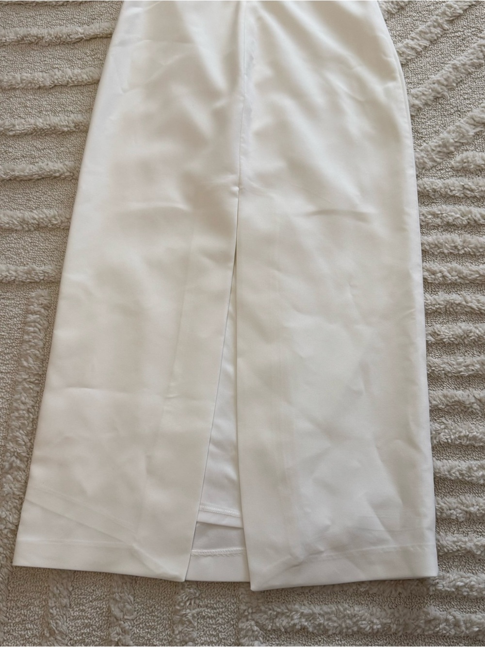 Zara White Midi Strapless Dress Women’s Size Small With V Cut Back - Picture 6 of 8